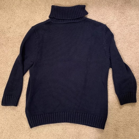 EUC Ralph Lauren Women's Small Turtleneck Sweater, Navy - Picture 3 of 5